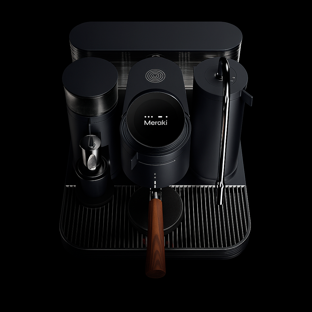 Meraki Sokani Espresso Cappuccino Chefman Pro Plus 6 az 1-ben gombnyomásra kávéfőző