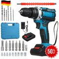 DrillMaster | Elektromos ütvefúró akkumulátorral (Teljes német készlet)