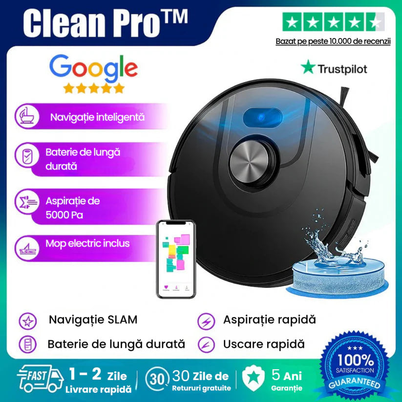 3 az 1-ben CleanPro™ okos robotporszívó